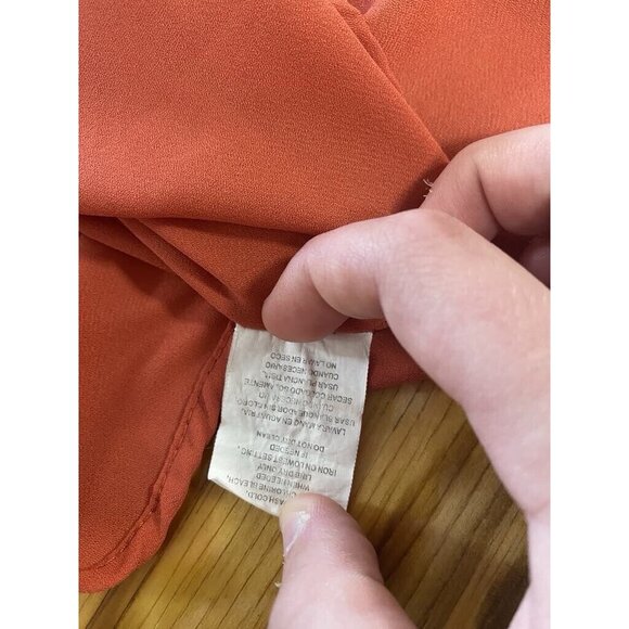 Takara Womens Blouse Crocheted Boho Long Bell Sleeve Top Size Small Peasant - Picture 13 of 14